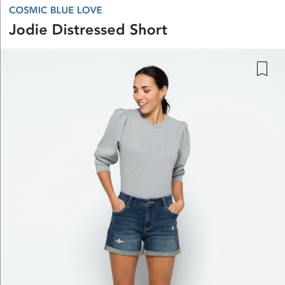 COSMIC BLUE LOVE shorts